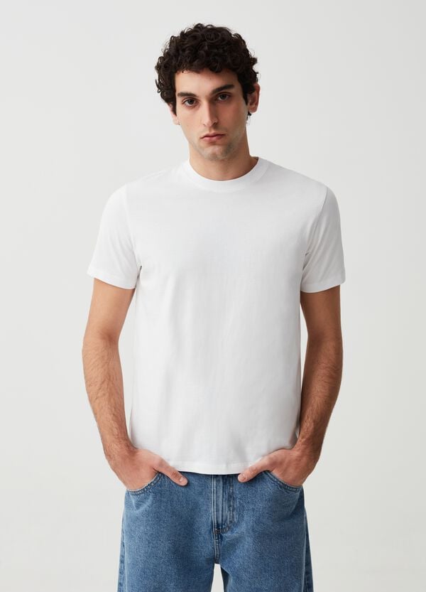 Ovs T-shirt girocollo in cotone bio