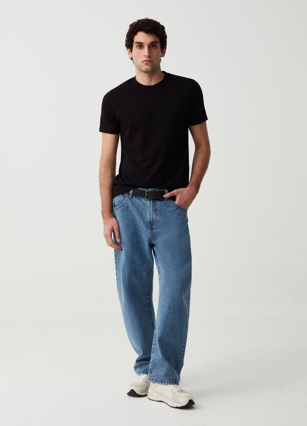 Ovs T-shirt Girocollo In Cotone Bio