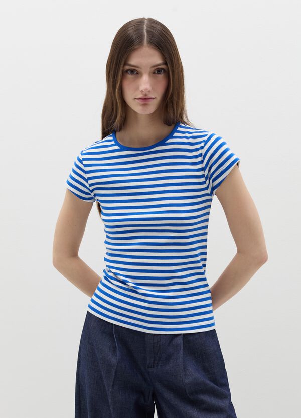 Ovs T-shirt Girocollo In Cotone