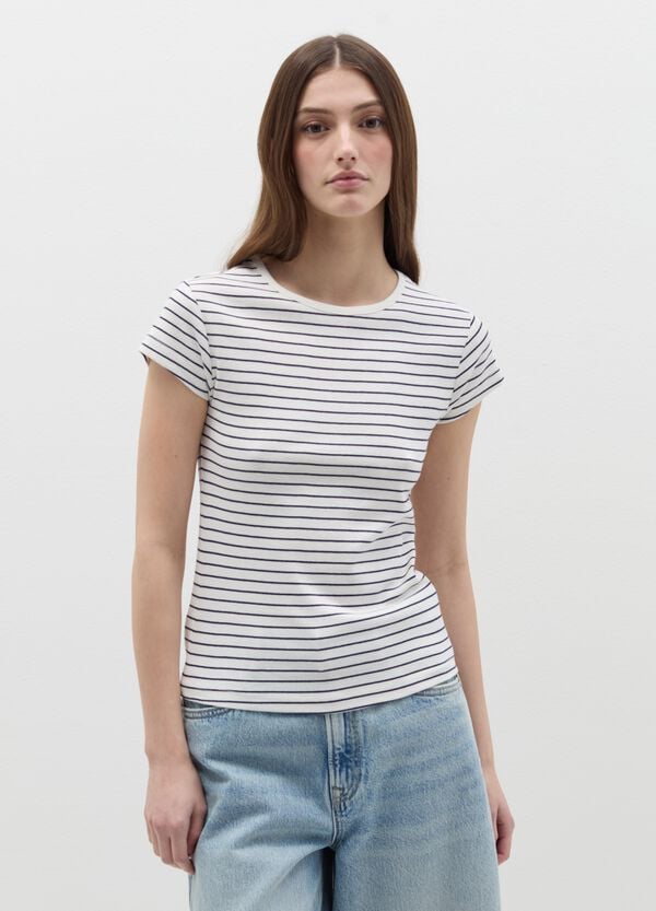 Ovs T-shirt Girocollo In Cotone