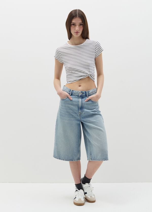 Ovs T-shirt Girocollo In Cotone