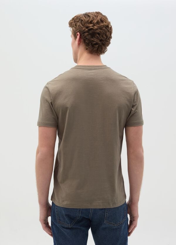 Ovs T-shirt Girocollo In Cotone Slub