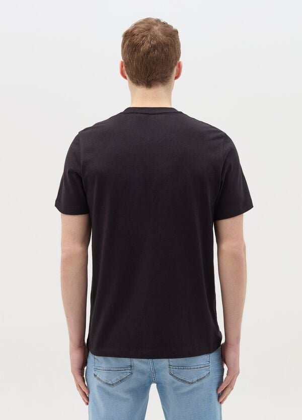 Ovs T-shirt Girocollo In Cotone Slub