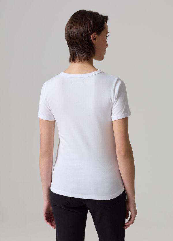 Ovs T-shirt Girocollo In Cotone Stretch