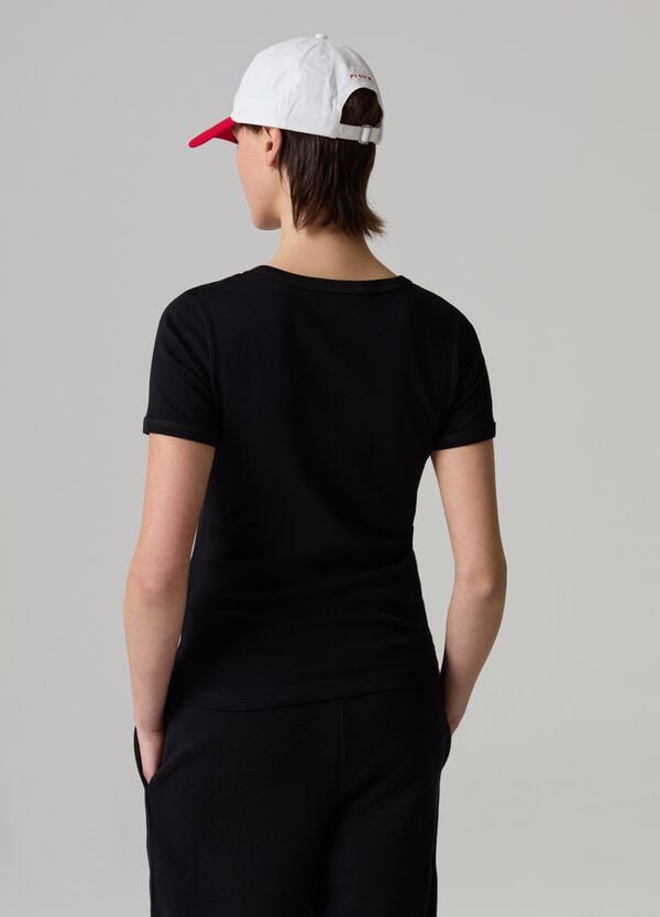 Ovs T-shirt Girocollo In Cotone Stretch