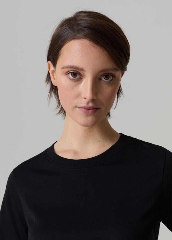 Ovs T-shirt Girocollo In Cotone Supima