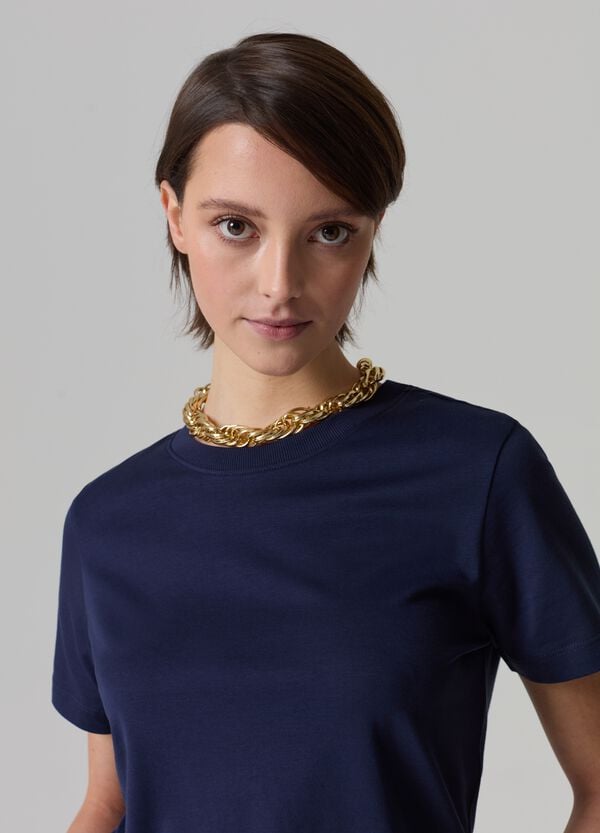 Ovs T-shirt Girocollo In Cotone Supima