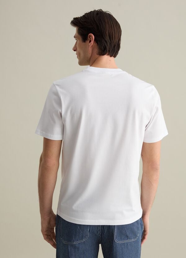 Ovs T-shirt Girocollo In Cotone Tinta Unita