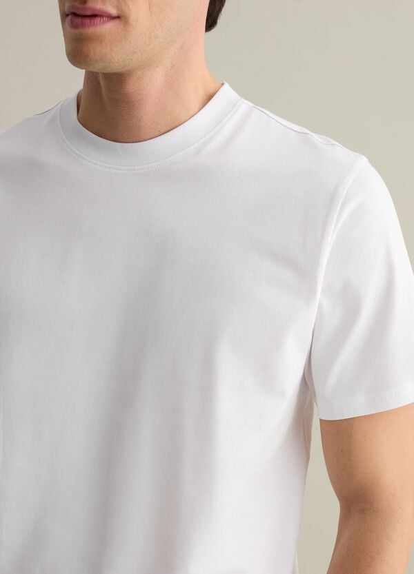 Ovs T-shirt Girocollo In Cotone Tinta Unita