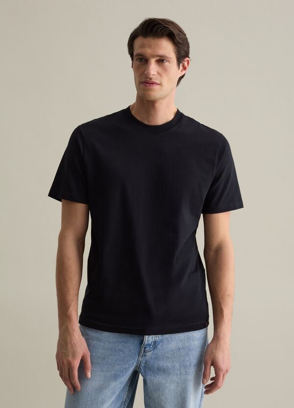 Ovs T-shirt Girocollo In Cotone Tinta Unita