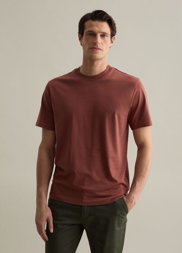 Ovs T-shirt Girocollo In Cotone Tinta Unita