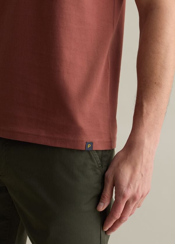 Ovs T-shirt Girocollo In Cotone Tinta Unita