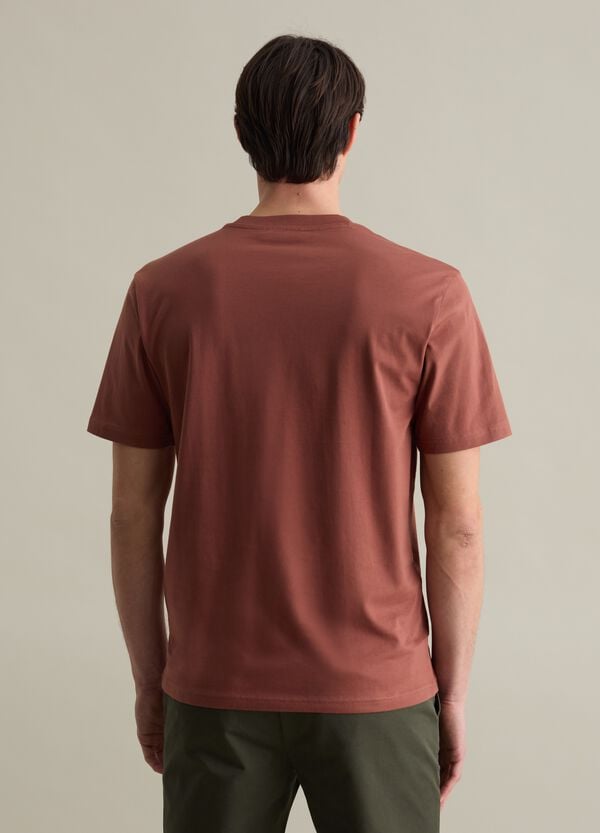 Ovs T-shirt Girocollo In Cotone Tinta Unita