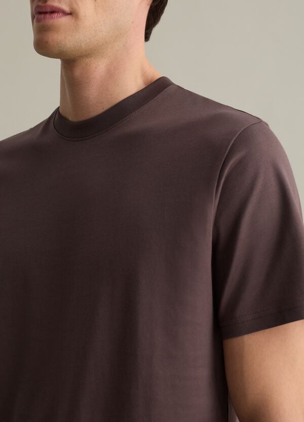 Ovs T-shirt Girocollo In Cotone Tinta Unita