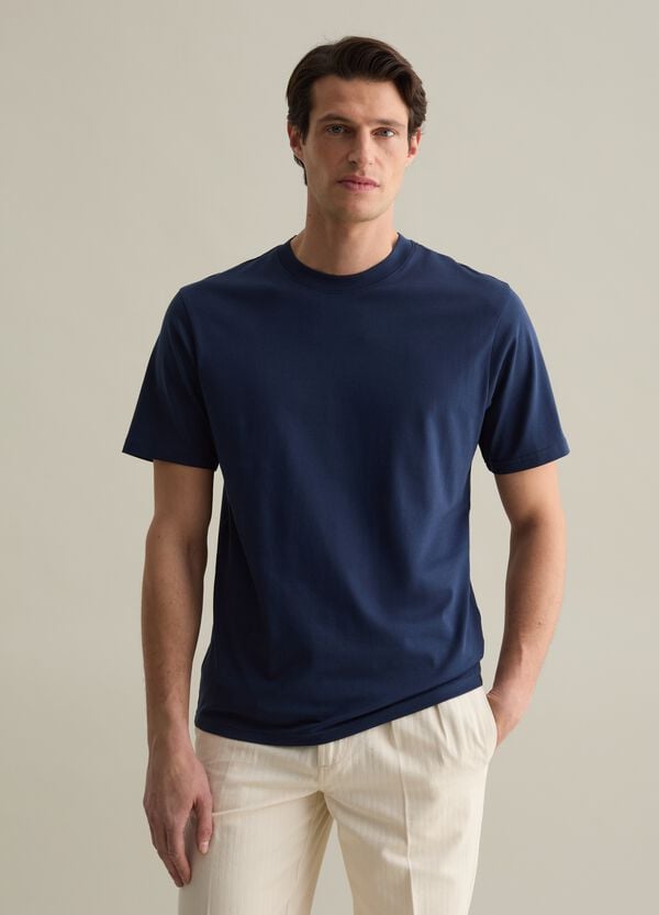 Ovs T-shirt Girocollo In Cotone Tinta Unita