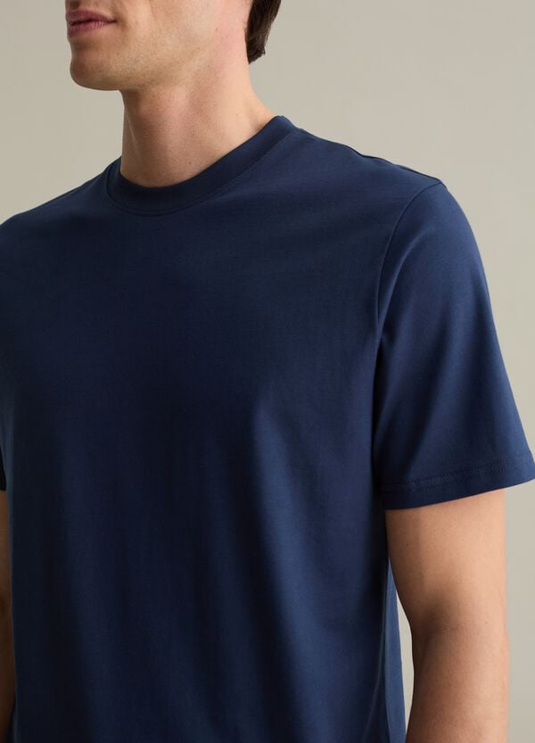 Ovs T-shirt Girocollo In Cotone Tinta Unita