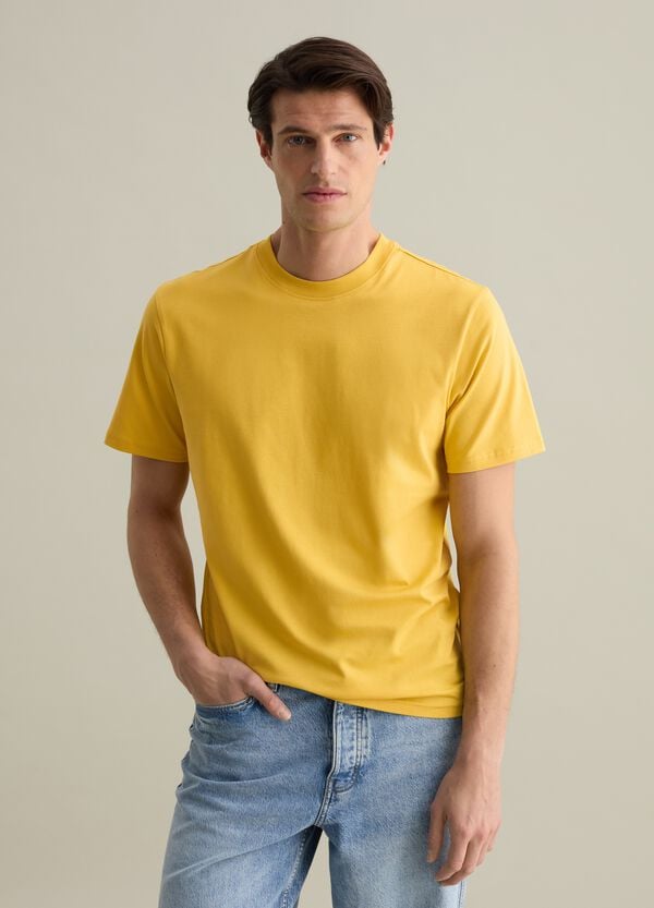 Ovs T-shirt Girocollo In Cotone Tinta Unita