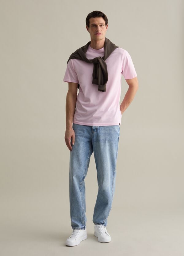 Ovs T-shirt girocollo in cotone tinta unita