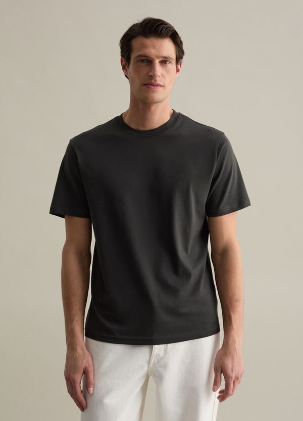 Ovs T-shirt Girocollo In Cotone Tinta Unita
