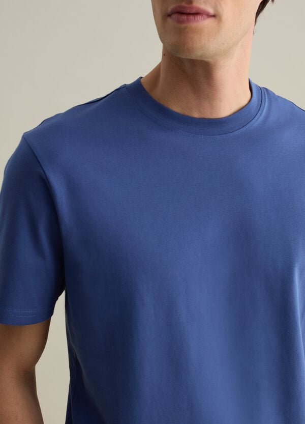 Ovs T-shirt Girocollo In Cotone Tinta Unita