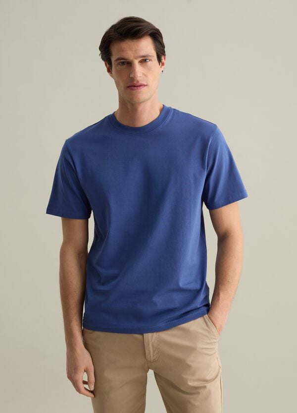 Ovs T-shirt girocollo in cotone tinta unita