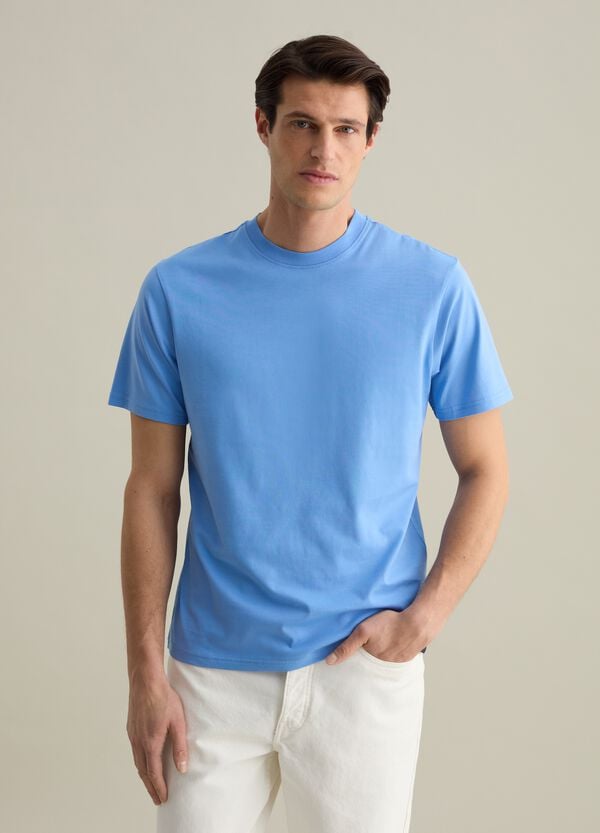 Ovs T-shirt Girocollo In Cotone Tinta Unita
