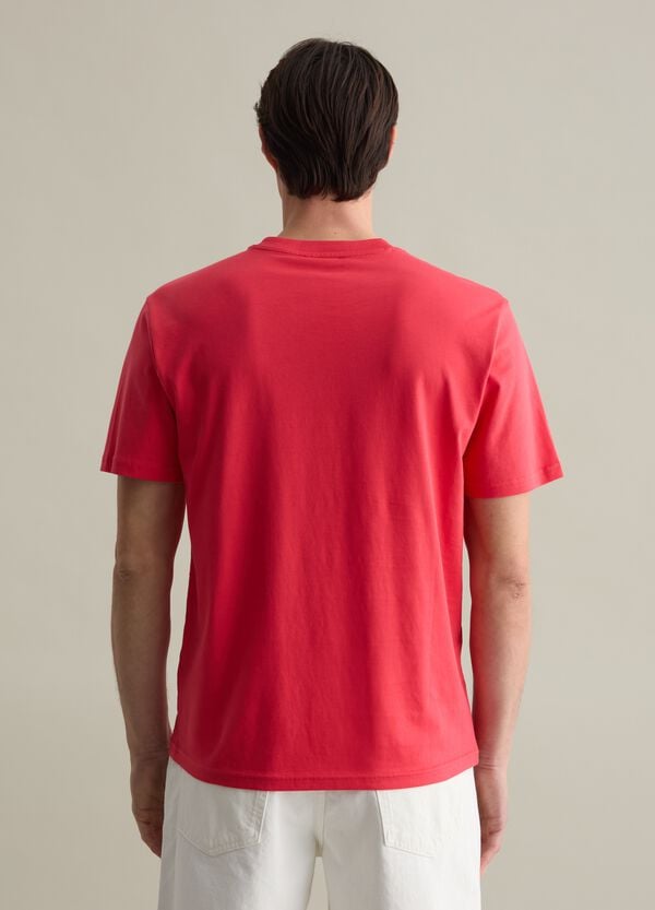 Ovs T-shirt Girocollo In Cotone Tinta Unita