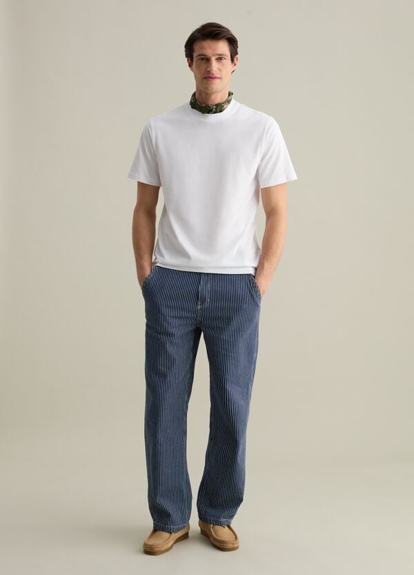Ovs T-shirt girocollo in cotone tinta unita