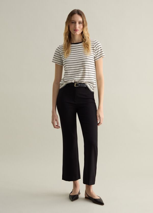 Ovs T-shirt girocollo in fantasia a righe