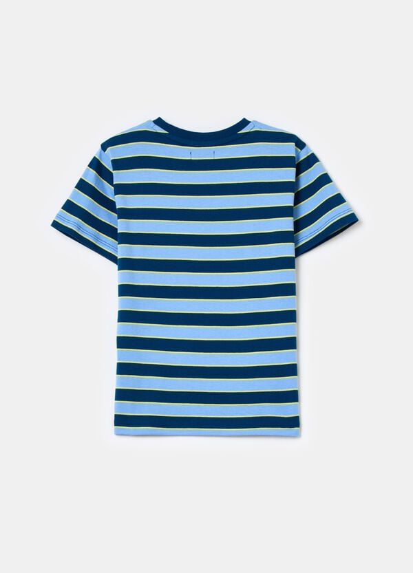 Ovs T-shirt Girocollo In Fantasia A Righe