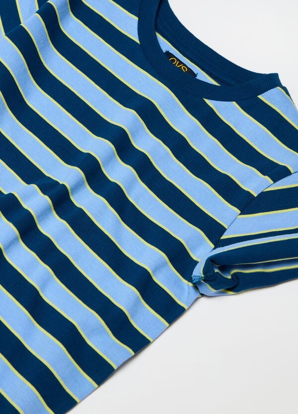 Ovs T-shirt Girocollo In Fantasia A Righe