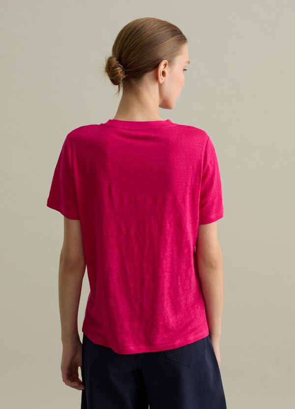 Ovs T-shirt Girocollo In Lino