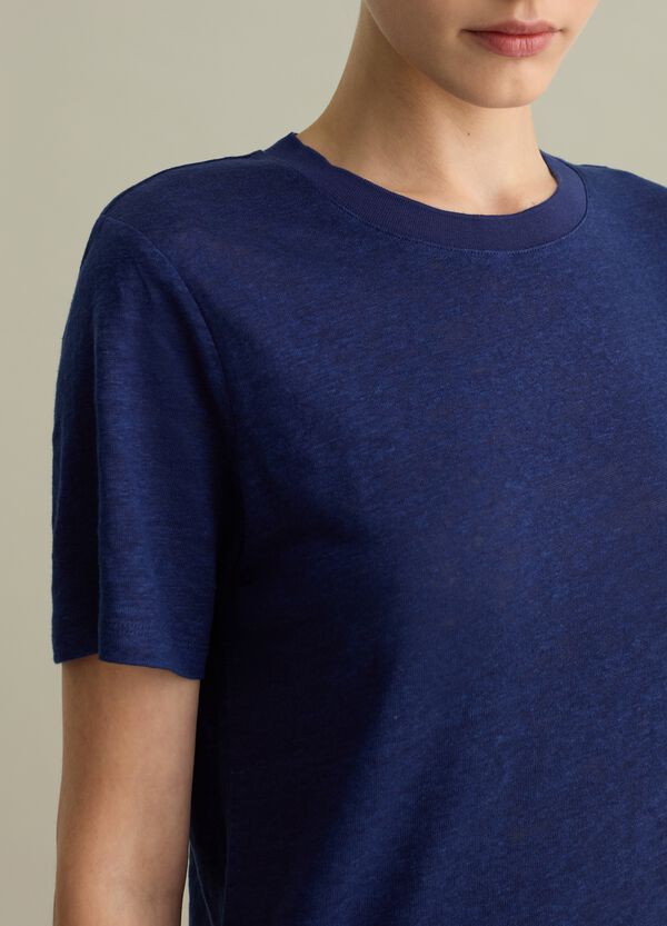 Ovs T-shirt Girocollo In Lino