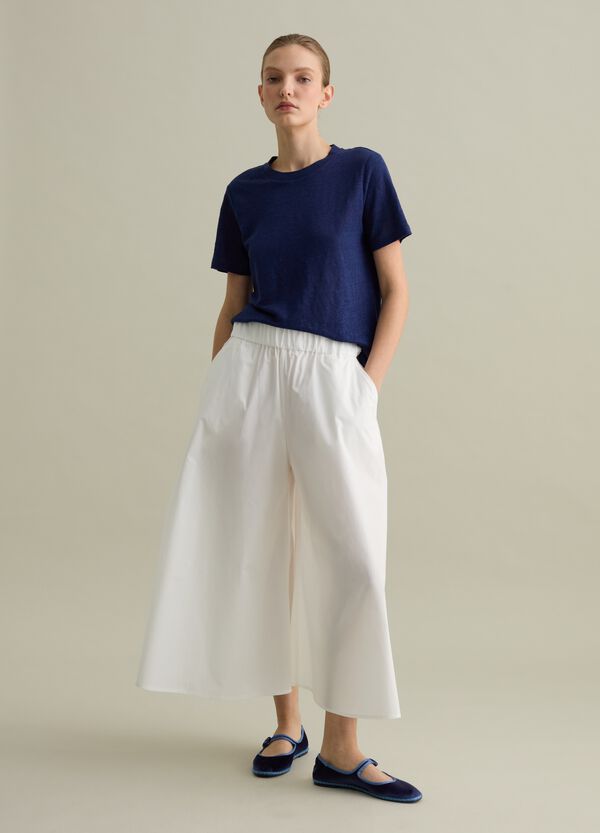 Ovs T-shirt Girocollo In Lino