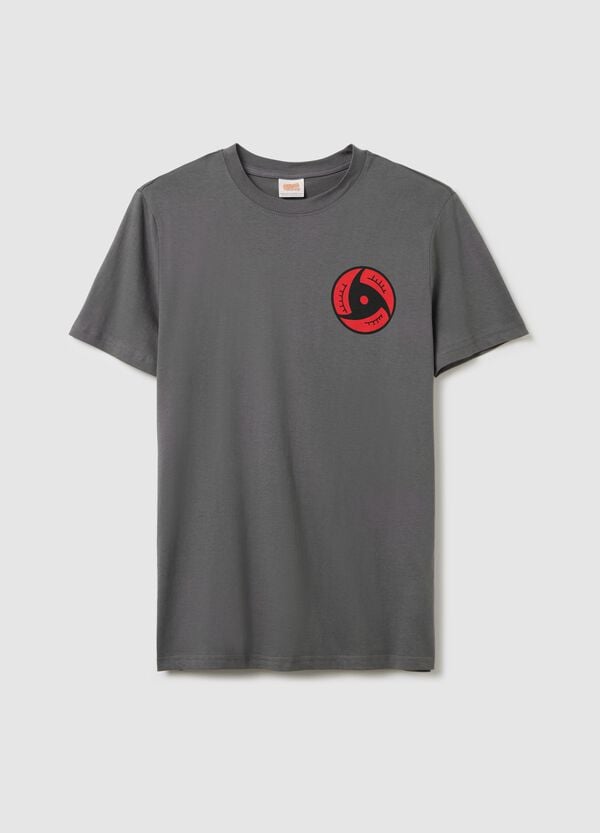 Ovs T-shirt grigia con stampa Naruto