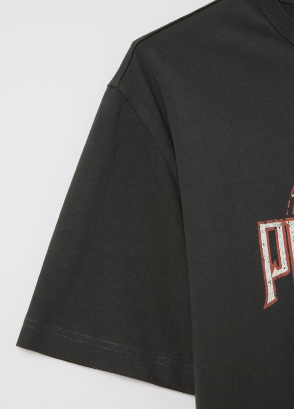 Ovs T-shirt Grigia Stampa Pink Floyd