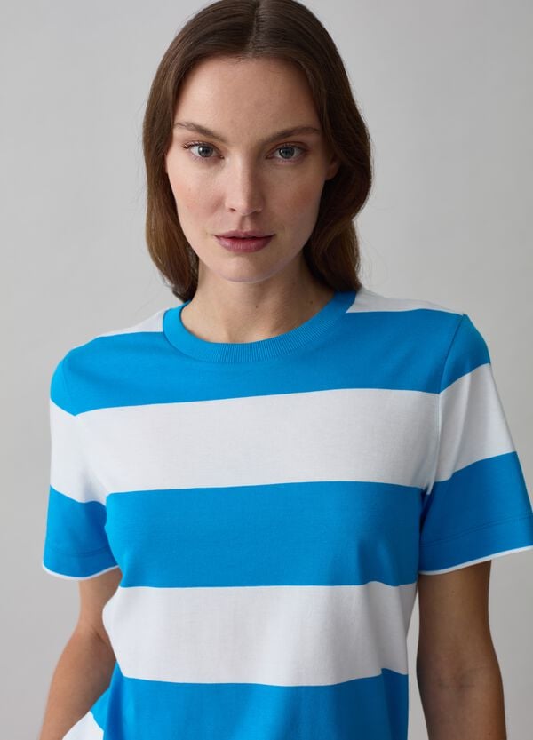 Ovs T-shirt In Cotone A Righe