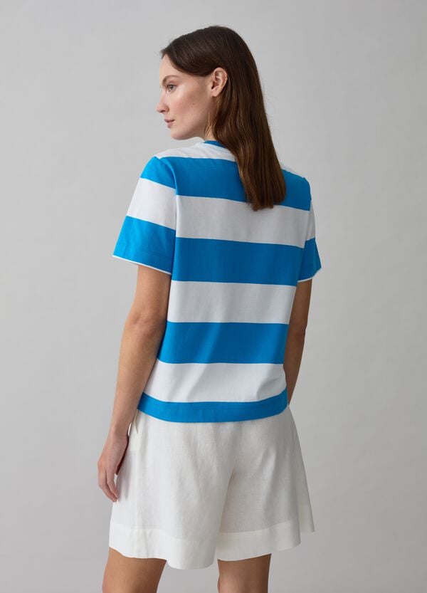 Ovs T-shirt In Cotone A Righe
