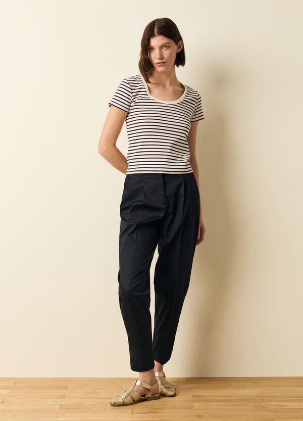 Ovs T-shirt In Cotone A Righe