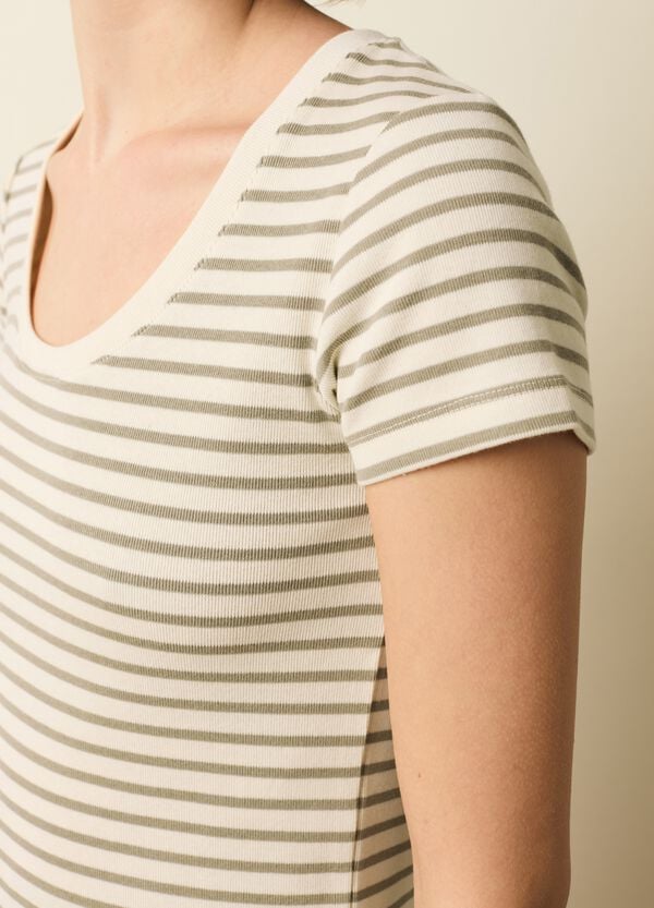 Ovs T-shirt In Cotone A Righe