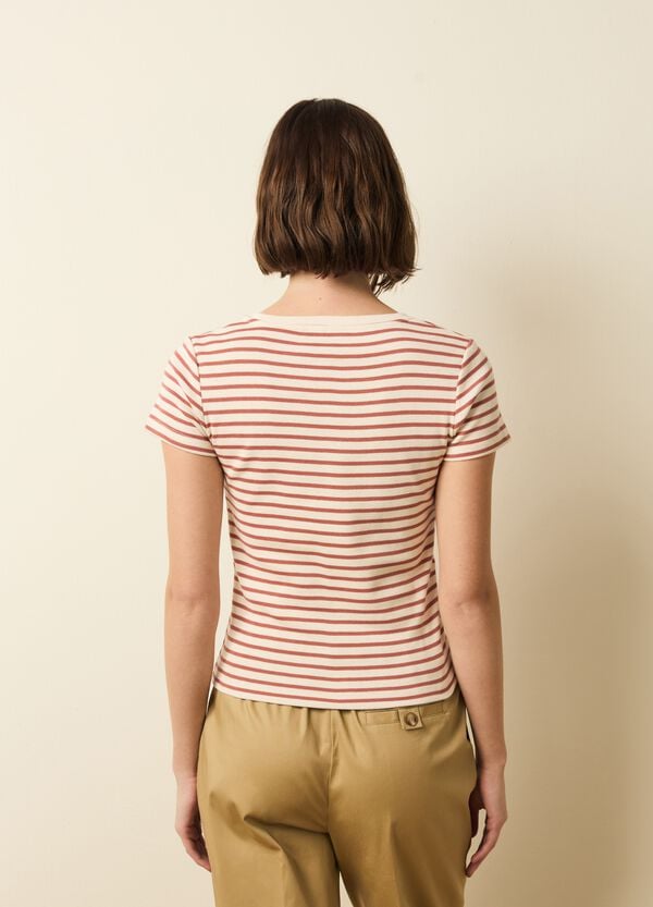 Ovs T-shirt In Cotone A Righe