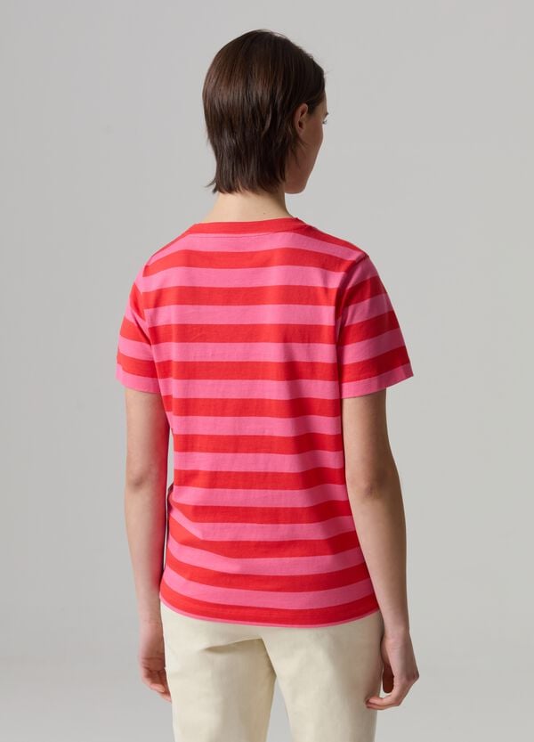 Ovs T-shirt In Cotone A Righe