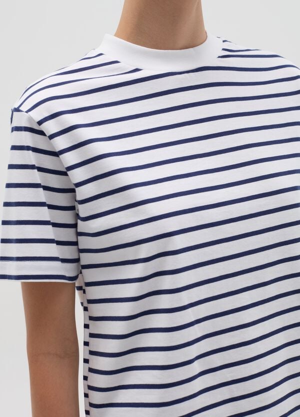 Ovs T-shirt In Cotone A Righe