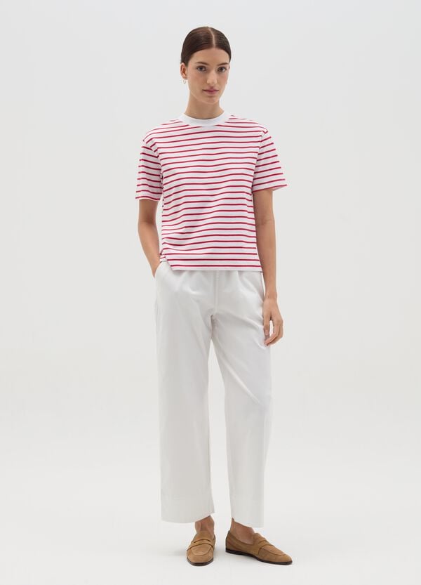 Ovs T-shirt In Cotone A Righe