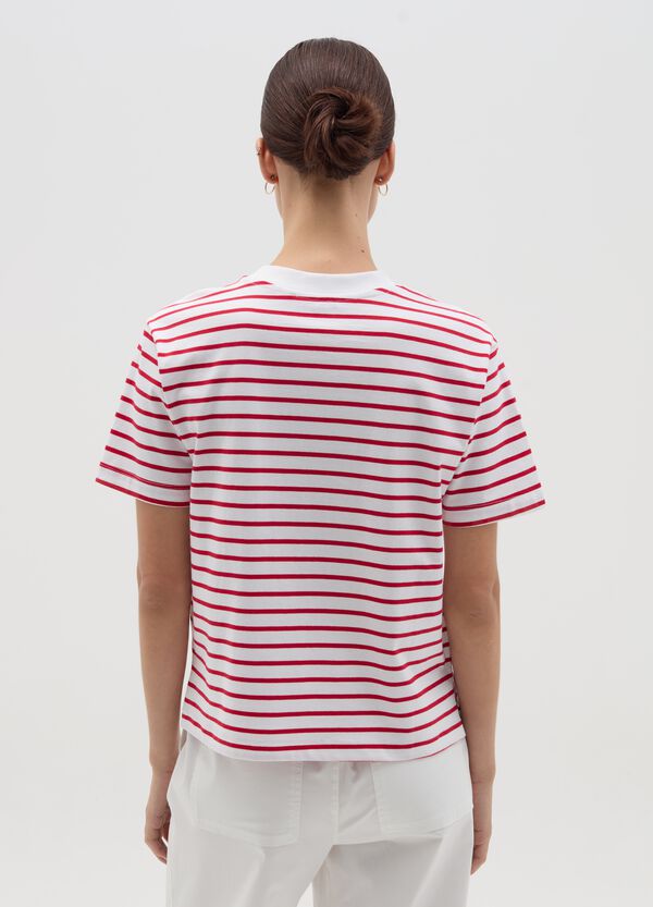 Ovs T-shirt In Cotone A Righe