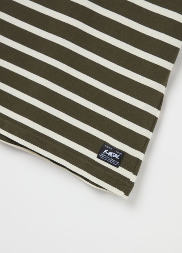 Ovs T-shirt In Cotone A Righe