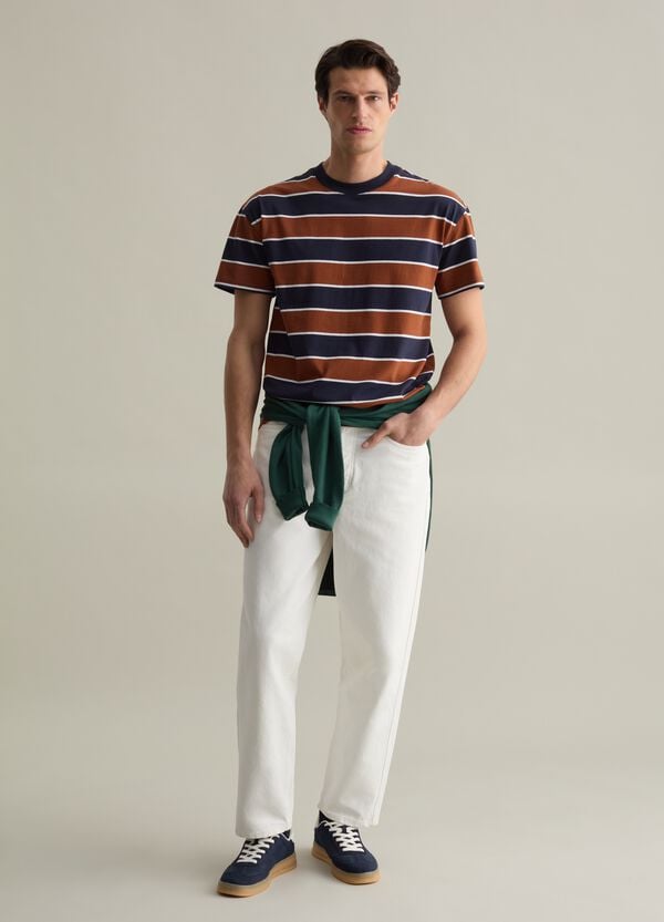Ovs T-shirt in cotone a righe orizzontali