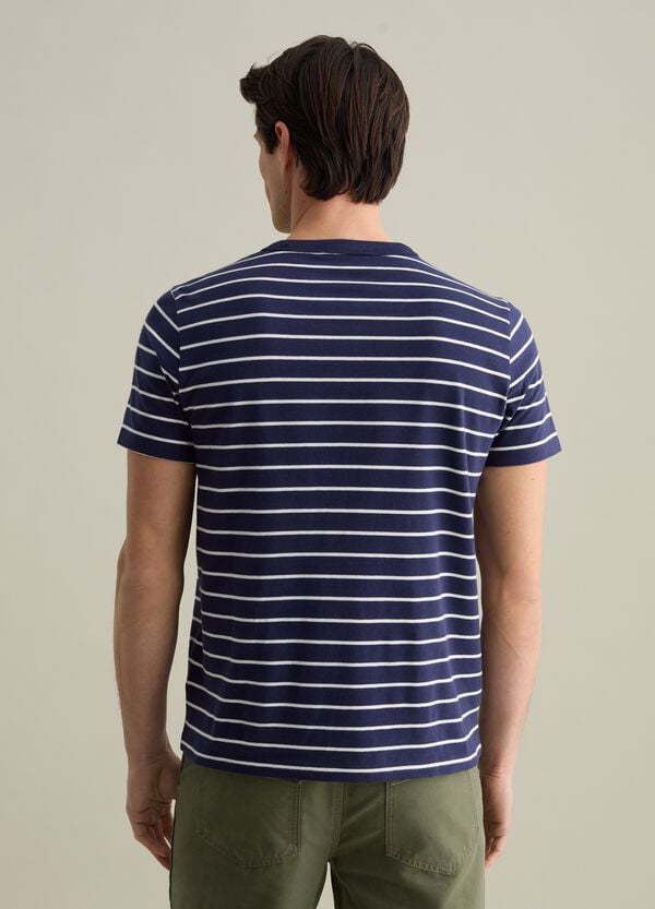 Ovs T-shirt In Cotone A Righe Sottili