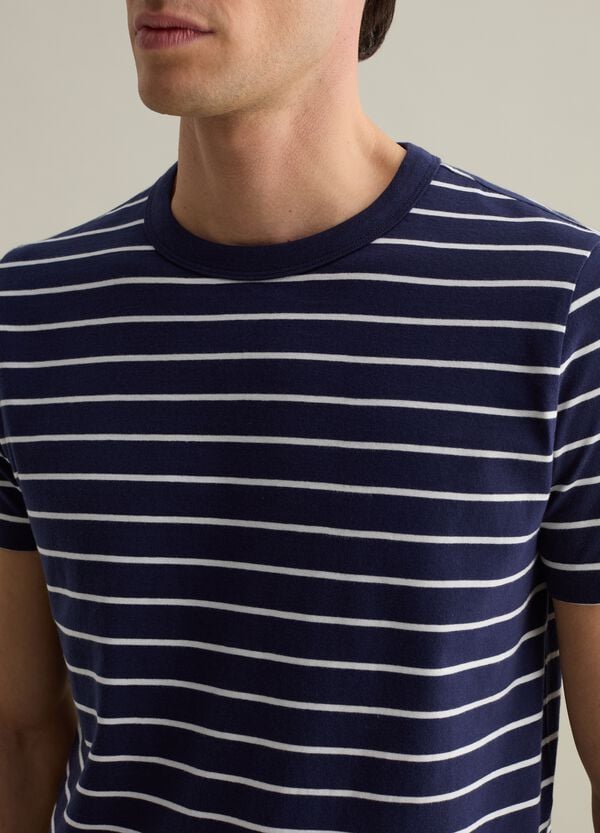 Ovs T-shirt In Cotone A Righe Sottili