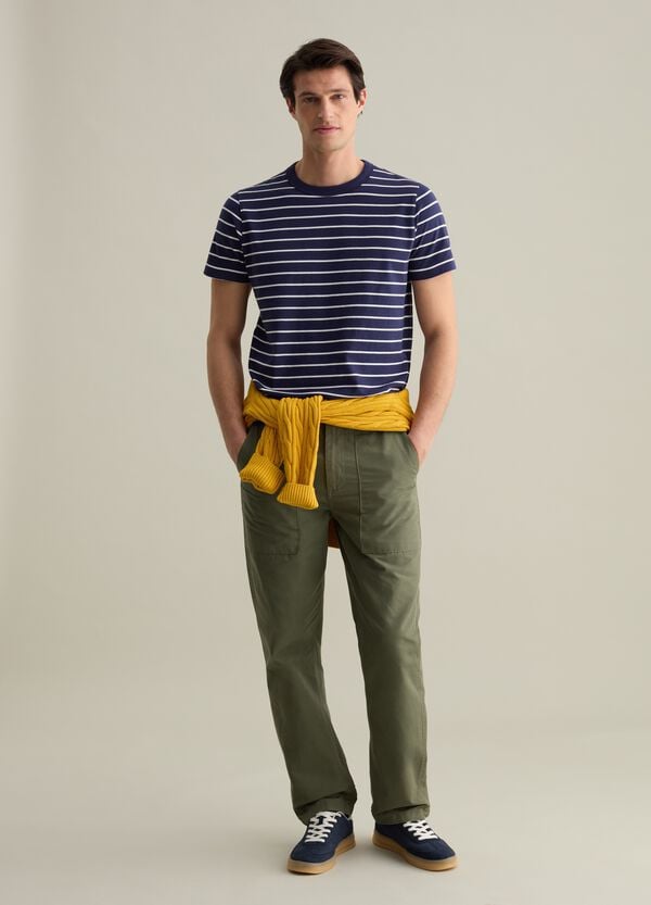 Ovs T-shirt in cotone a righe sottili